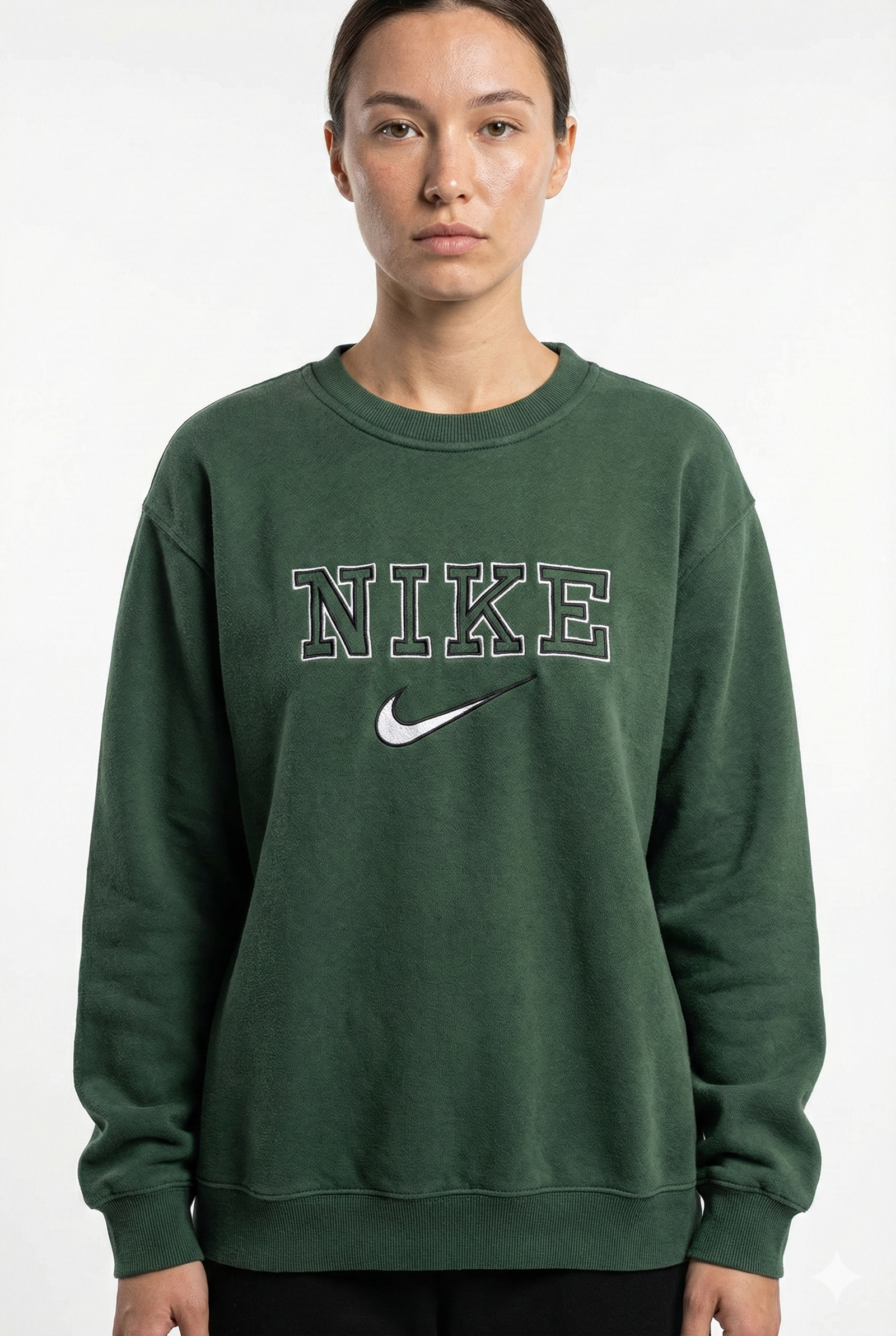 nike green retro sweatshirt