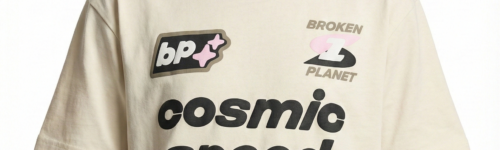 Broken Planet "Cosmic Speed" Bone White Tshirt