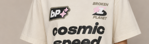 Broken Planet "Cosmic Speed" Bone White Tshirt