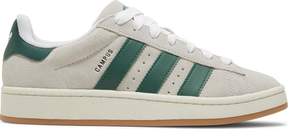 Adidas Campus 00s Crystal White Dark Green