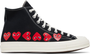 Comme des Garçons PLAY x Chuck 70 High 'Multi Heart Black'