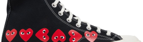 Comme des Garçons PLAY x Chuck 70 High 'Multi Heart Black'
