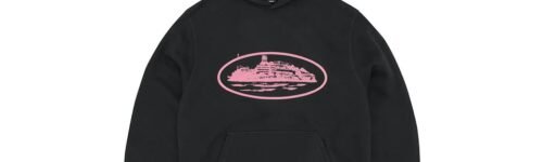 Corteiz Alcatraz V2 Hoodie Black/Pink