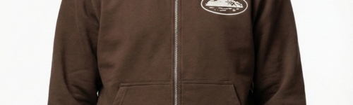 Corteiz Island Puff Print Brown