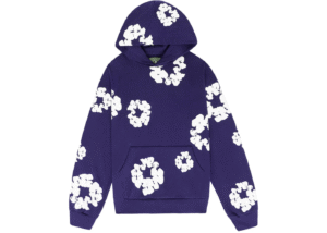 Denim Tears printed "Cotton Wreath" Purple hoodie