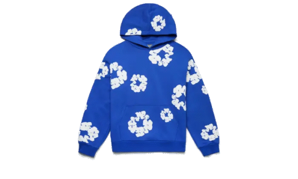 Denim Tears printed "Cotton Wreath" Blue hoodie