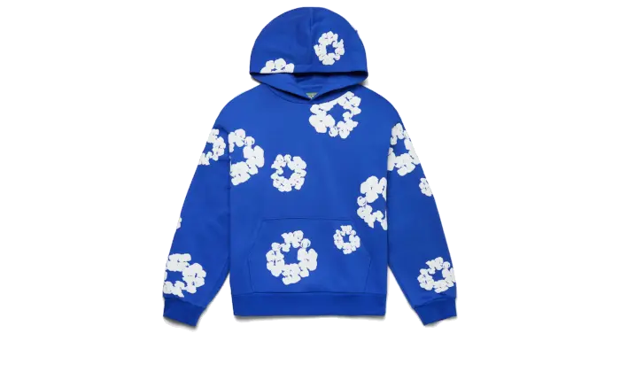 Denim Tears printed "Cotton Wreath" Blue hoodie