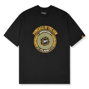 Broken Planet POWERED BY THE SUN TEE BLACK Tee