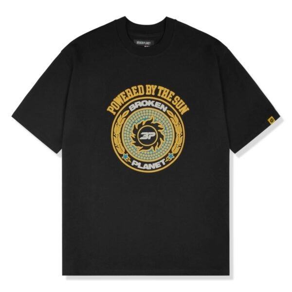 Broken Planet POWERED BY THE SUN TEE BLACK Tee