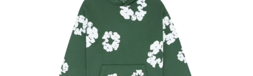 Denim Tears printed "Cotton Wreath" Green hoodie