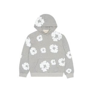 Denim Tears printed "Cotton Wreath" Grey hoodie