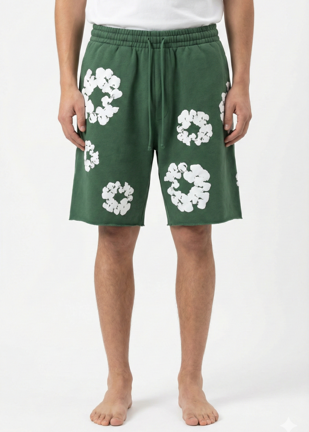 Denim Tears The Cotton Wreath Shorts Green