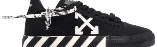 Off-White Vulcanized Low 'Black White' Canvas