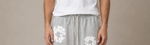 Denim Tears The Cotton Wreath Shorts - Grey