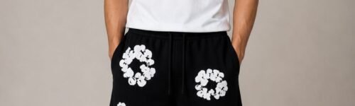 Denim Tears The Cotton Wreath Shorts Black