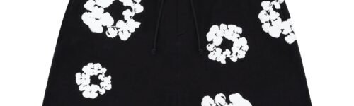 Denim Tears The Cotton Wreath Shorts Black