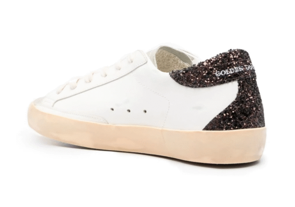 Golden Goose Super-Star 'Silver star and brown glitter' - Image 2