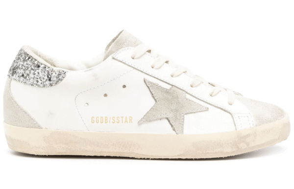 Golden Goose Super-Star ‘Silver glitter’