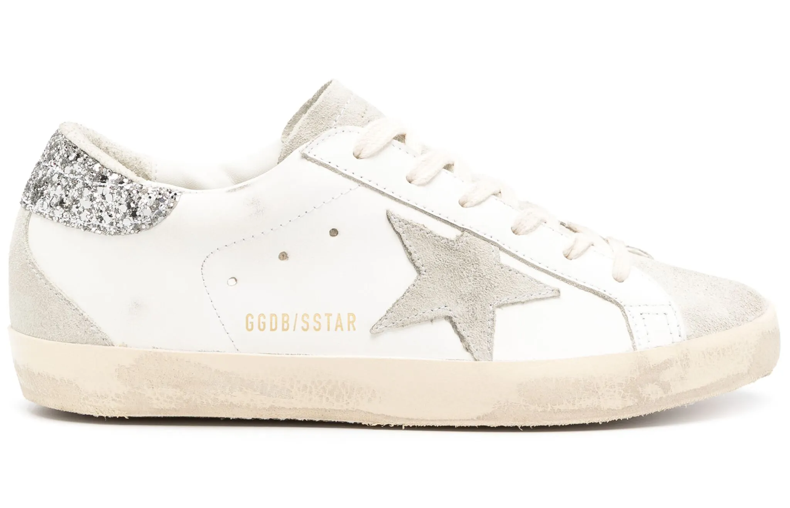 Golden Goose Super-Star ‘Silver glitter’