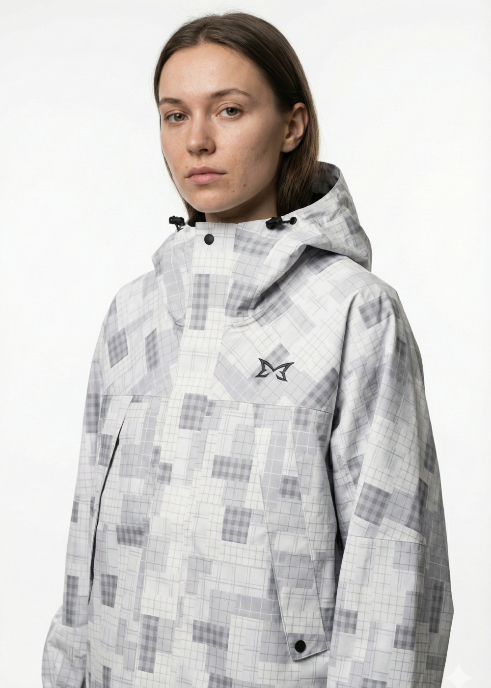 Mertra Patchwork Plaid Jacket