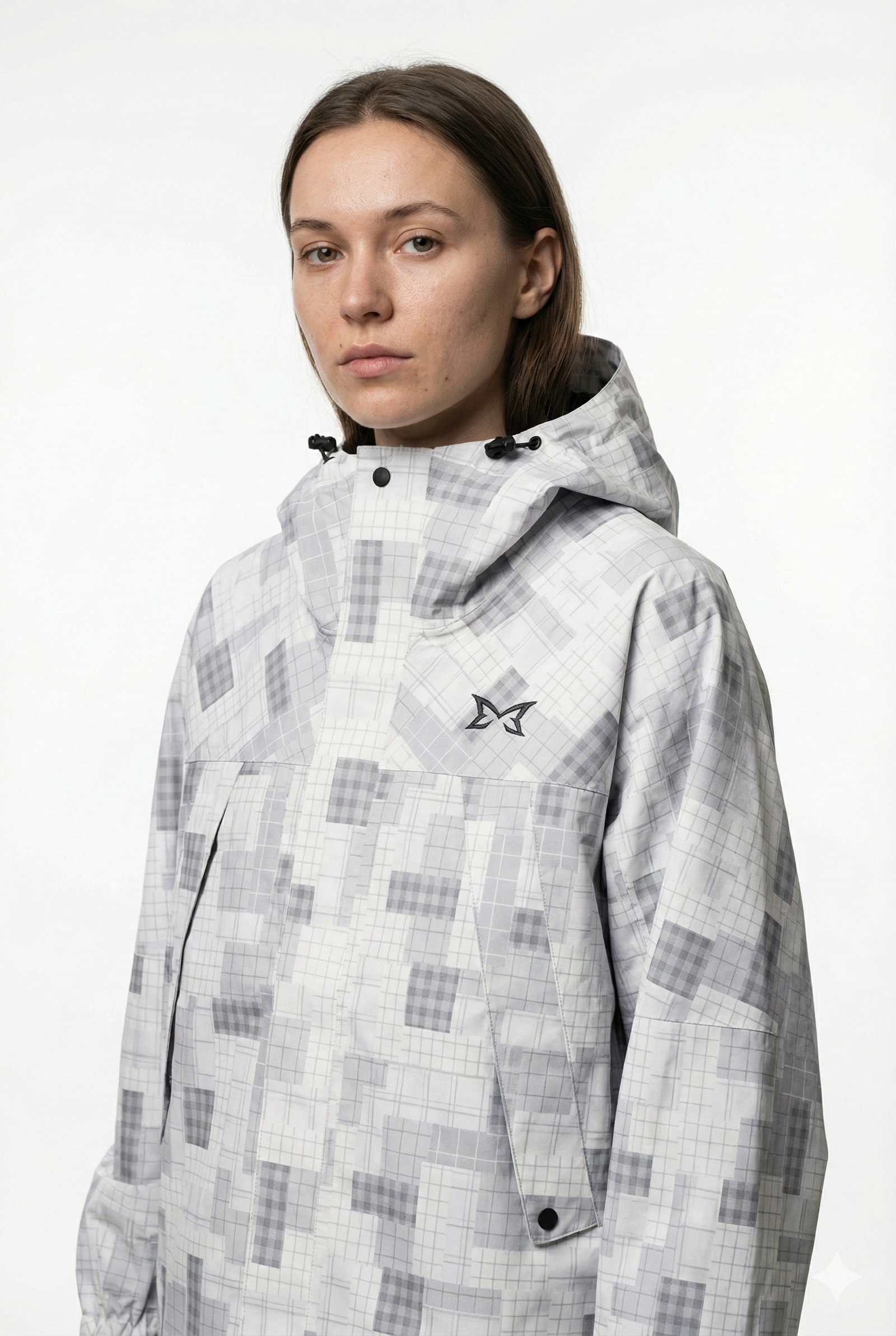 Mertra Patchwork Plaid Jacket