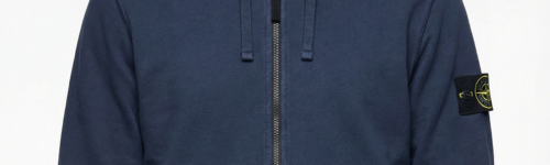 Stone Island Zip Up Navy Blue