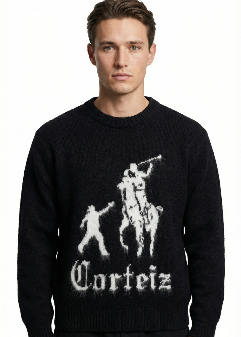 Corteiz Jackin Knit Sweater Black