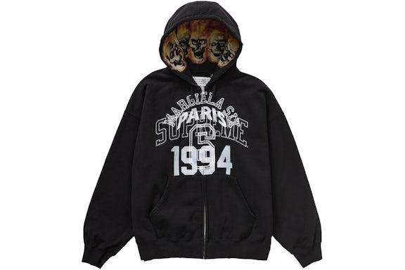 Supreme MM6 Maison Margiela Zip Up Hooded Sweatshirt