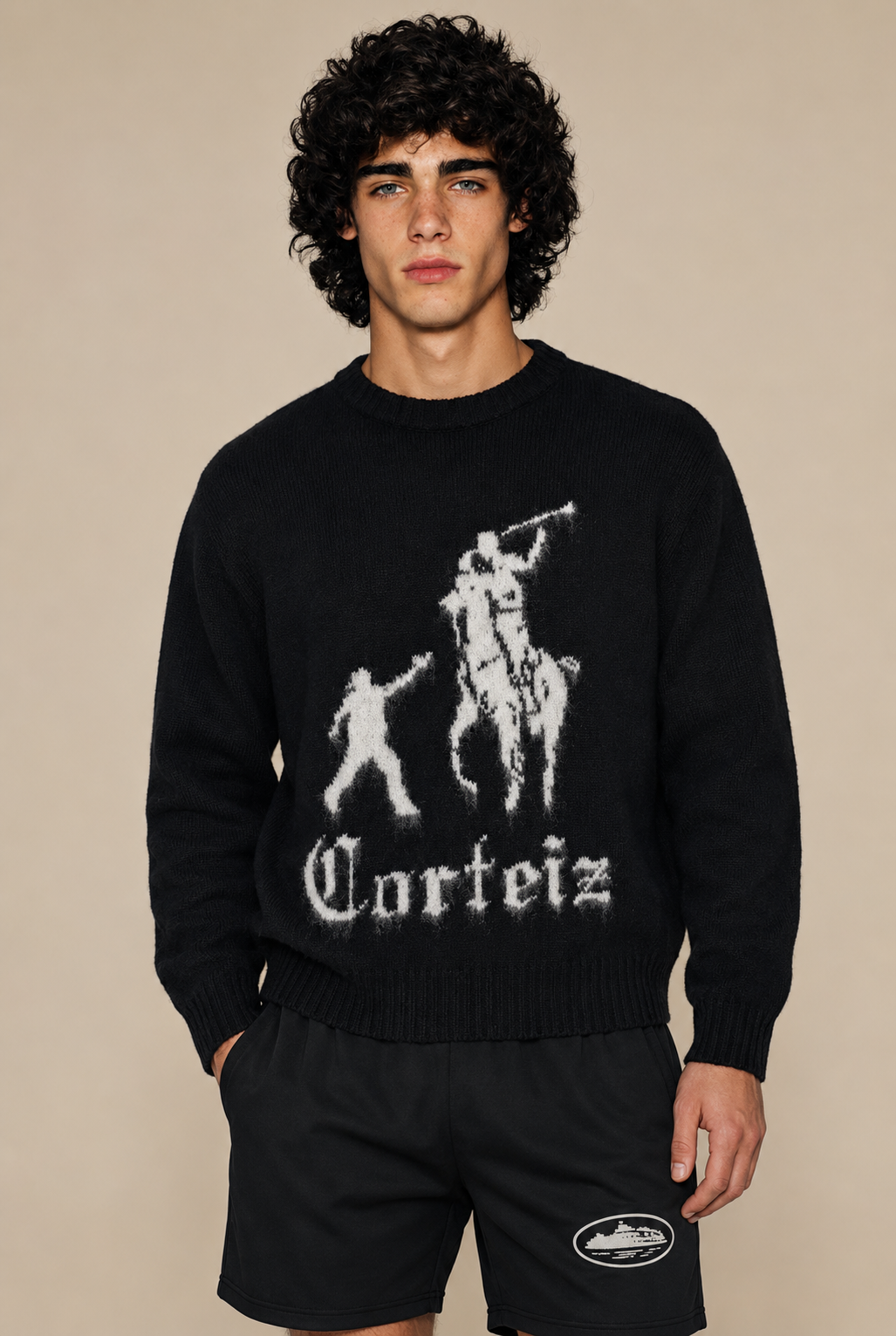 Corteiz Jackin Knit Sweater Black