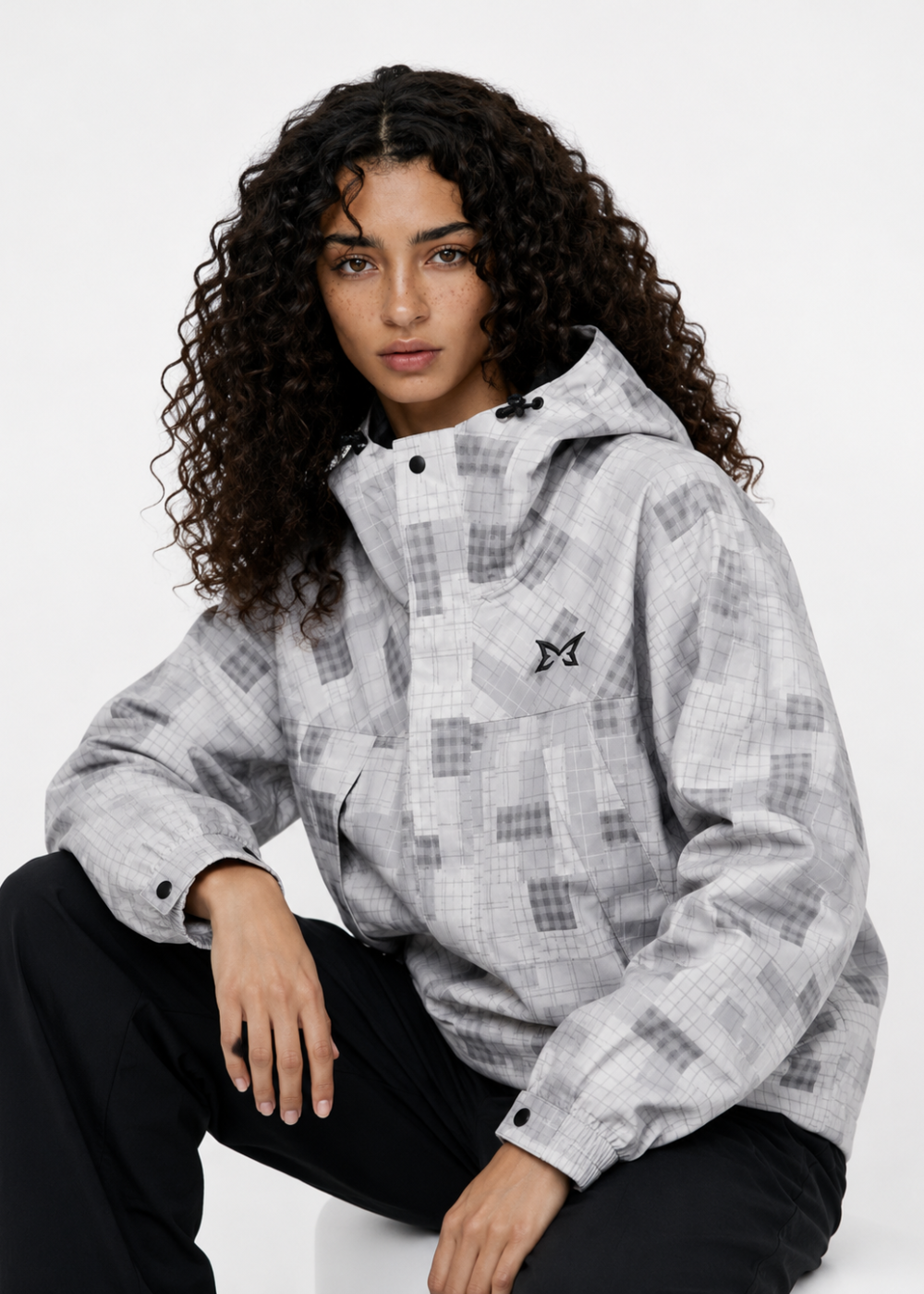 Mertra Patchwork Plaid Jacket