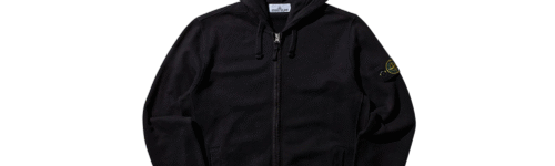 Stone Island Zip Up Black