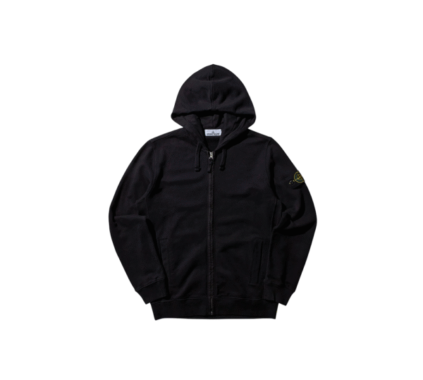 Stone Island Zip Up Black