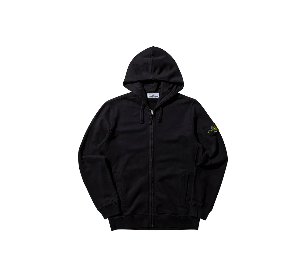 Stone Island Zip Up Black