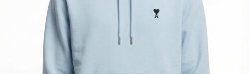 AMI PARIS Ami De Coeur Hoodie Blue