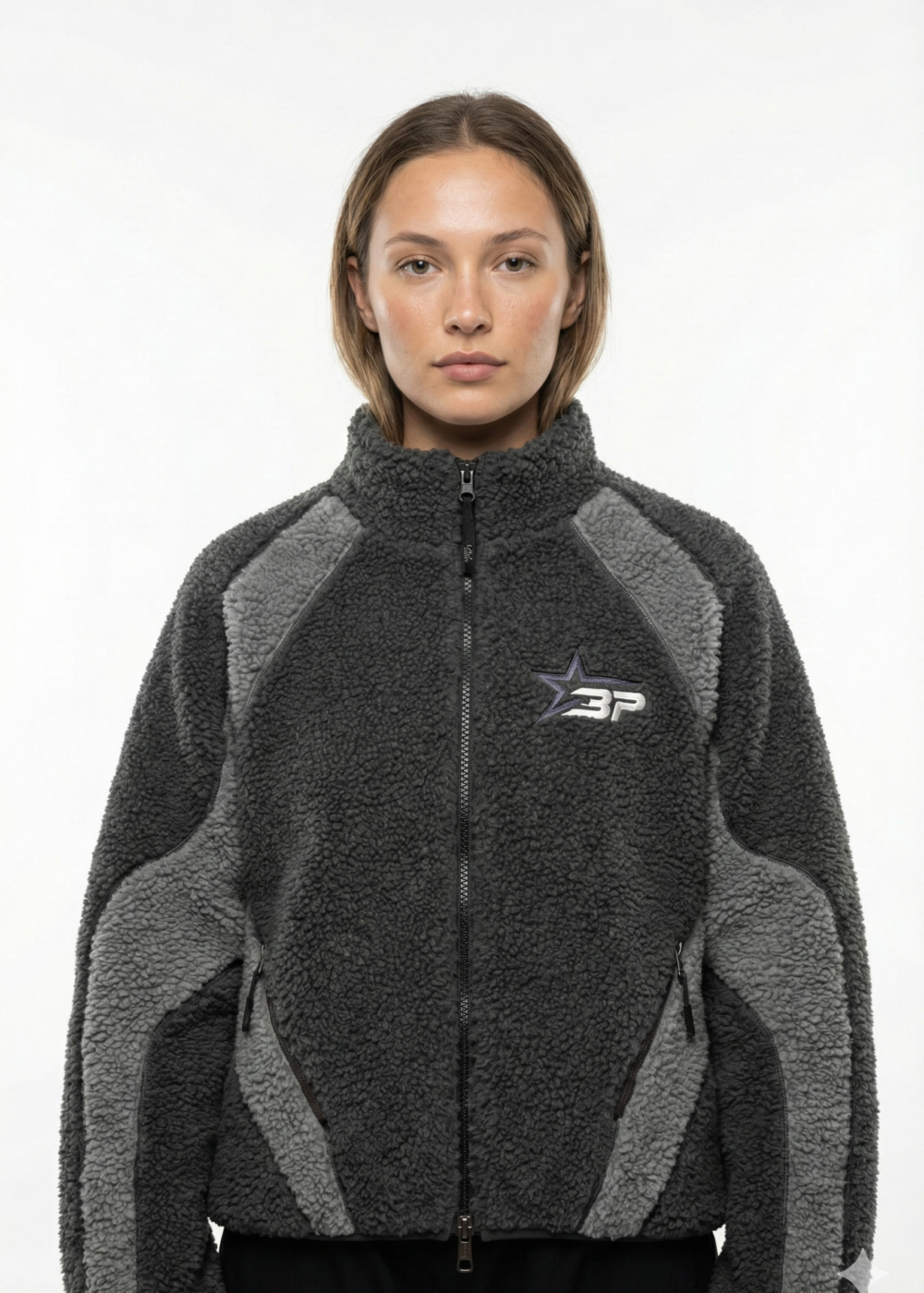 Broken Planet Market Polar Fleece Grey