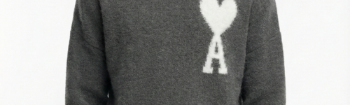 Ami Paris Ami de Coeur Merino Wool Crewneck Jumper