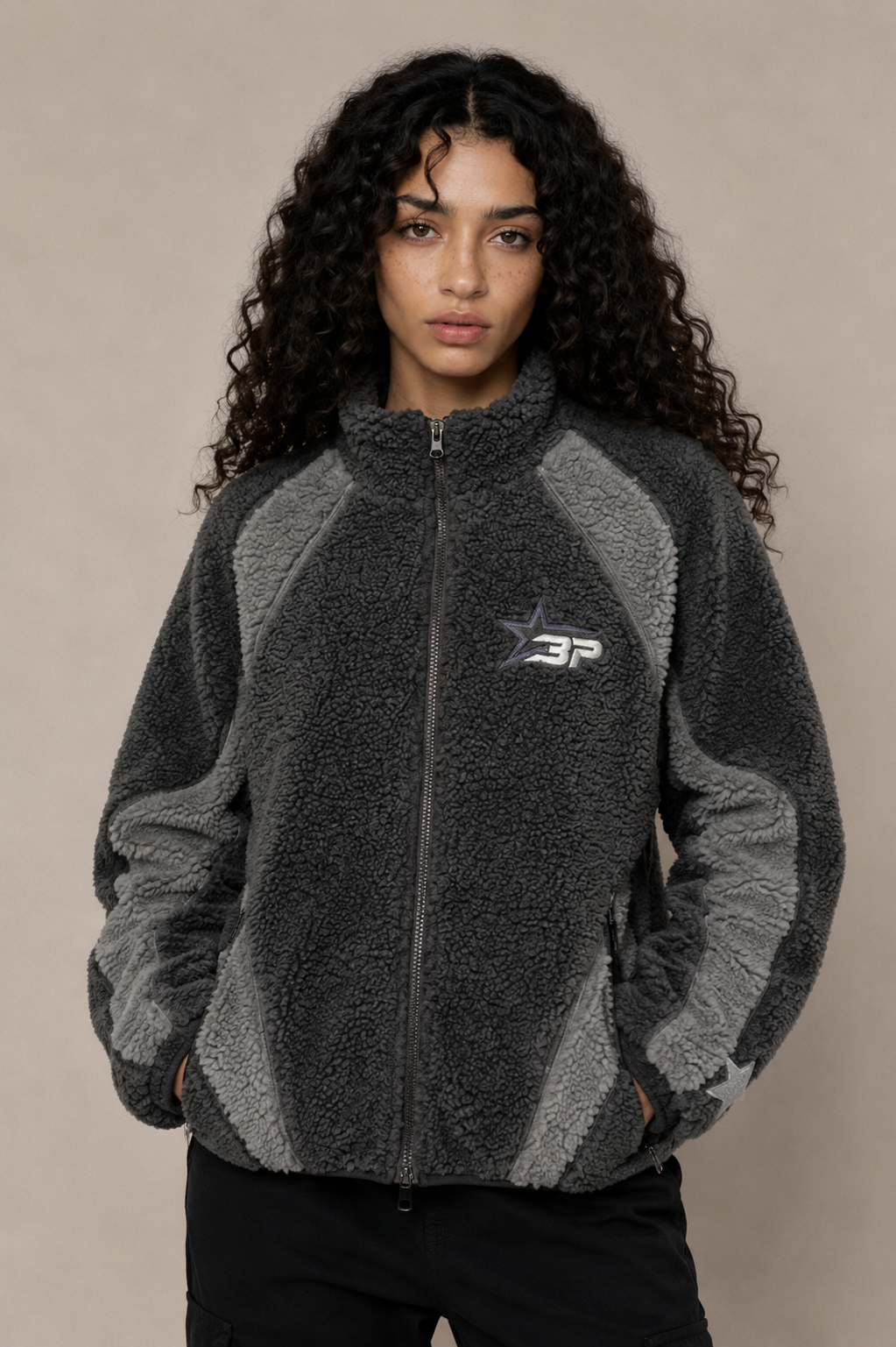 Broken Planet Market Polar Fleece Grey
