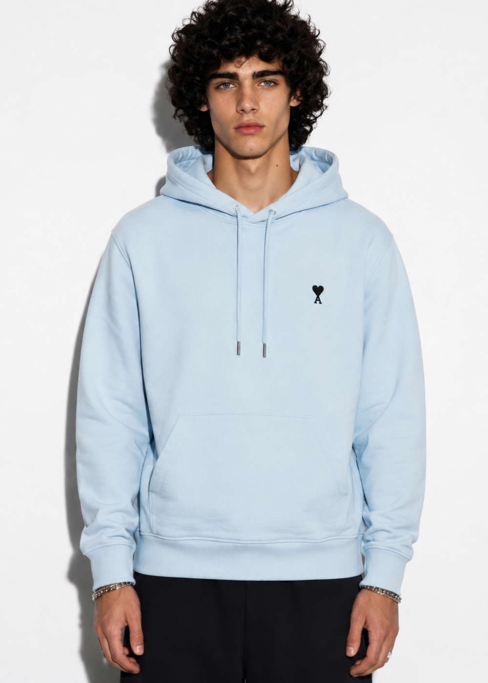 AMI PARIS Ami De Coeur Hoodie Blue